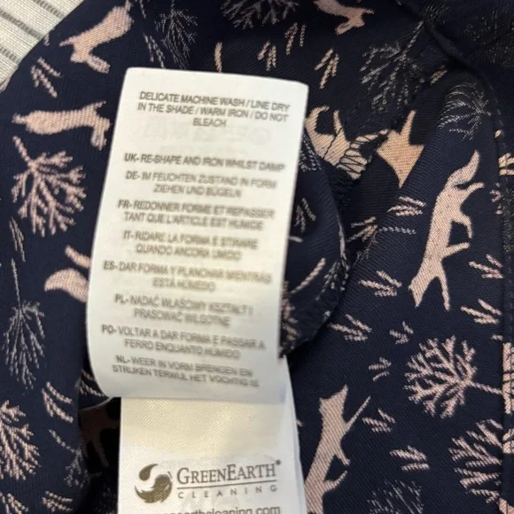 ‼️Sold‼️Boden Navy and Pink Animal Print Dress - Picture 12 of 14